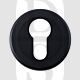 Carlisle Brass SZM001MB Round Euro Cylinder Concealed Fix Escutcheon Matt Black