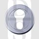 Carlisle Brass SZM001SC Round Euro Cylinder Concealed Fix Escutcheon Satin Chrome