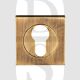 Carlisle Brass SZM001SQAB Square Euro Cylinder Concealed Fix Escutcheon Antique Brass