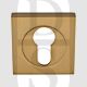 Carlisle Brass SZM001SQSB Square Euro Cylinder Concealed Fix Escutcheon Satin Brass