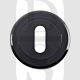 Carlisle Brass SZM003BN Round UK Keyway Concealed Fix Escutcheon Black Nickel
