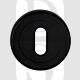 Carlisle Brass SZM003MB Round UK Keyway Concealed Fix Escutcheon Matt BlacK