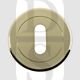 Carlisle Brass SZM003PVD Round UK Keyway Concealed Fix Escutcheon Polished Brass