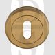 Carlisle Brass SZM003SB Round UK Keyway Concealed Fix Escutcheon Satin Brass