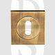 Carlisle Brass SZM003AB Square UK Keyway Concealed Fix Escutcheon Antique Brass