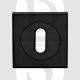 Carlisle Brass SZM003MB Square UK Keyway Concealed Fix Escutcheon Matt Black