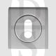 Carlisle Brass SZM003SC Square UK Keyway Concealed Fix Escutcheon Satin Chrome