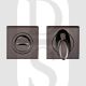 Carlisle Brass SZM004SQBN Square 51mm Thumbturn & Release Black Nickel