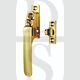 Carlisle Brass V1007LCKPB Locking Wooden Window Casement Fastener Polished Brass
