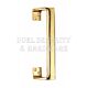 Carlisle Brass AA91PB Cranked 305mm Face Fix Pull Handle Polished Brass