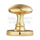 Carlisle Brass M34SC Classical Range Oval Shaped Mortice Knob on Round Rose Satin Chrome