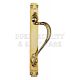 Carlisle Brass PF109ARPB Laurin Design 279mm Pull Handle on 384mm x 42.5mm Backplate Right Hand Polished Brass