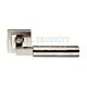 Carlisle Brass SSL1406DUO Fagus Designer Lever on Sprung Square Rose Bright Stainless Steel Satin Stainless Steel