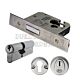 Eurospec EDB5030SSS 76mm Euro Double Cylinder British Standard Deadlock Satin Stainless Steel