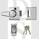 ERA 1530-37-1 40mm Backset BBS8621:2007 High Security Keyless Nightlatch Chrome Body Chrome Cylinder
