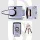 ERA 1730-51 60mm Backset BS8621:2007 High Security Keyless Nightlatch Satin Chrome Body Satin Cylinder