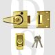 ERA 1830-31 40mm Backset BS3621:2007 High Security Nightlatch Brass Body Brass Cylinder