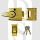 ERA 1930-31 60mm Backset BS3621:2007 High Security Nightlatch Brass Body Brass Cylinder