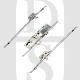 ERA 52350019AA Latch Deadbolt 2 Hooks 2 Rollers Split Spindle 35mm Backset Multipoint Door Lock Mechanism