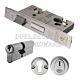 Eurospec ESB5030SSS British Standard BS3621 76mm Euro Double Sashlock Satin Stainless Steel