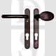 Fab & Fix DCHANLP92BB Windsor Range UPVC Lever/Moveable Pad 92mm PZ Handles Bronze - No Spindle