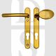 Fab & Fix DCHANLP92HG Windsor Range UPVC Lever/Moveable Pad 92mm PZ Handles Brass - No Spindle
