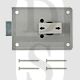 Fire Brigade Products FB4SL Rim Mounted Slam Lock Silver for Left or Right Handed Doors No Keys
