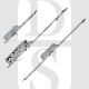 Fuhr FU856T630 Type 6 Latch Deadbolt 2 Hooks 2 Rollers Lift Lever 30mm Backset 2 Part Multipoint Door Mechanism