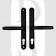 Hoppe Fullex SL97LLBK Lever Lever UPVC Multipoint Door Handles - 68mm PZ Sprung 215mm Screw Centres Black