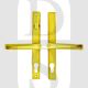 Hoppe Fullex SL97LLSNG Lever Lever UPVC Multipoint Door Handles - With Snib 68mm PZ Sprung 215mm Screw Centres Gold