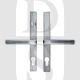 Hoppe Fullex SL97LLSNS Lever Lever UPVC Multipoint Door Handles - With Snib 68mm PZ Sprung 215mm Screw Centres Silver