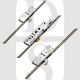 Fullex SL162H2045 Crimebeater Latch Deadbolt 2 Hooks Double Spindle 45mm Backset Multipoint Door Lock - 20mm Faceplate