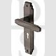 Heritage Brass AST5900 Door Handle Lever Lock Astoria Design Matt Bronze