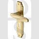 Heritage Brass AST5900 Door Handle Lever Lock Astoria Design Satin Brass