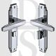 Heritage Brass AST5930 Door Handle for Bathroom Astoria Design Polished Chrome