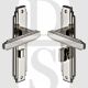 Heritage Brass AST5930 Door Handle for Bathroom Astoria Design Polished Nickel