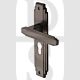 Heritage Brass AST5948 Door Handle Euro Profile Astoria Design Matt Bronze