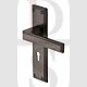 Heritage Brass ATL5700-MB Door Handle Lever Lock Atlantis Design Matt Bronze