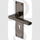 Heritage Brass TR1300-MB Door Handle Lever Lock Trident Design Matt Bronze