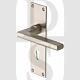 Heritage Brass TR1300-SN Door Handle Lever Lock Trident Design Satin Nickel Finish