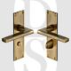 Heritage Brass TR1330-AT Door Handle Bathroom Set Trident Design Antique Brass