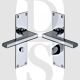 Heritage Brass TR1330-PC Door Handle Bathroom Set Trident Design Polished Chrome