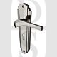 Heritage Brass WAL6500-PNF Door Handle Lever Lock Waldorf Design Polished Nickel