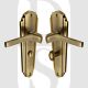 Heritage Brass WAL6530-AT Door Handle for Bathroom Waldorf Design Antique Brass
