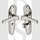 Heritage Brass WAL6530-PNF Door Handle for Bathroom Waldorf Design Polished Nickel