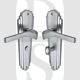 Heritage Brass WAL6530-SC Door Handle for Bathroom Waldorf Design Satin Chrome