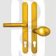 Hoppe HOP831890G London Series UPVC Lever Moveable Pad 92mm/62mm PZ Door Handles Gold