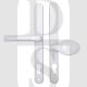 Hoppe HOP831968W London Series UPVC Lever Moveable Pad 92mm/62mm PZ Door Handles White
