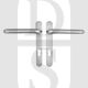 Hoppe HOP92EXS UPVC Paris Range 92mm Centres Extended Lever/Lever Handles Silver