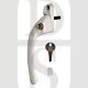 Hoppe TOKLH40W Tokyo Range UPVC Offset Locking Espag Window Handle Left Hand White